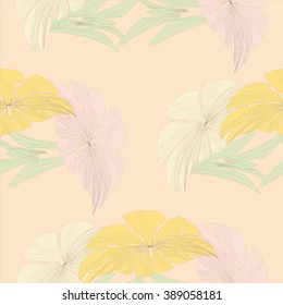 Vector seamless floral pattern.