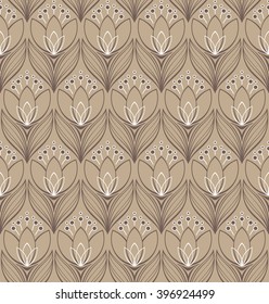 Vector seamless floral pattern
