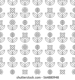 vector seamless floral pattern