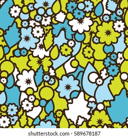 Vector seamless floral pattern