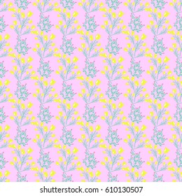 Vector seamless floral pattern.