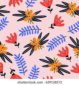 Vector seamless floral pattern.