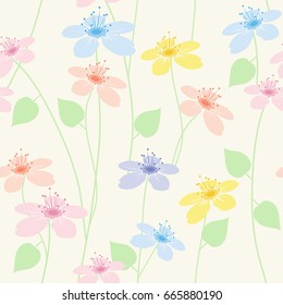 vector seamless floral pattern

