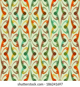 Vector seamless floral pattern. Abstract decorative color illustration for print, web