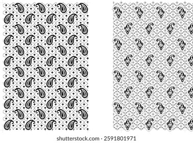 (Vector) Seamless Floral Pattern | Abstract Ditsy Print | Vintage Rustic Botanical Design | Hand-Drawn Flowers and Leaves | Elegant Vector Ornament