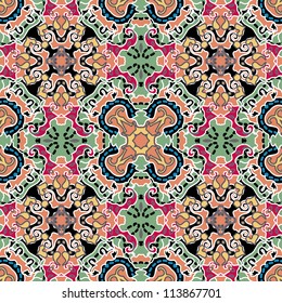 vector seamless floral pattern background