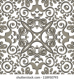 vector seamless floral pattern background