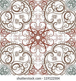 vector seamless floral pattern background