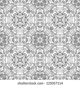 vector seamless floral pattern background