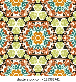 vector seamless floral pattern background