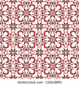 vector seamless floral pattern background