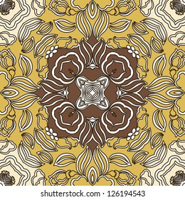 vector seamless floral pattern background