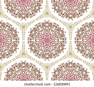 vector seamless floral pattern background