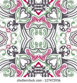 vector seamless floral pattern background