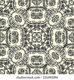 vector seamless floral pattern background