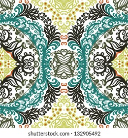 vector seamless floral pattern background