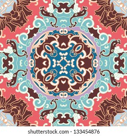 vector seamless floral pattern background