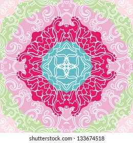 vector seamless floral pattern background
