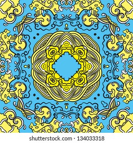 vector seamless floral pattern background