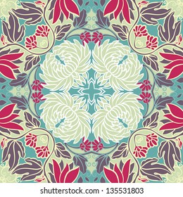 vector seamless floral pattern background