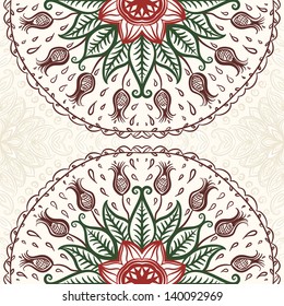 vector seamless floral pattern background