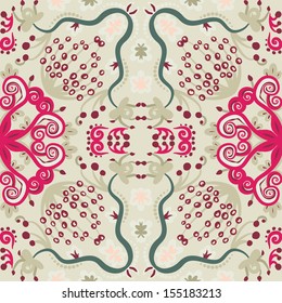 vector seamless floral pattern background