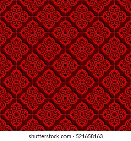 Vector Seamless Floral Pattern Background