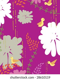 vector seamless floral pattern. Click to see more similar images.
