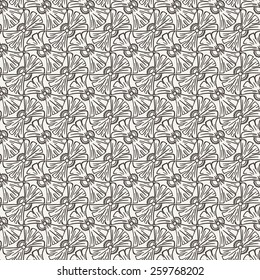 Vector seamless floral pattern in contrasting colors