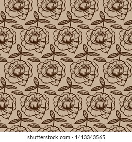 vector seamless floral pattern for decoration and design