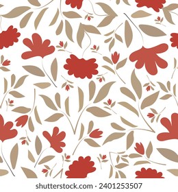 Vector seamless floral pattern for design.
