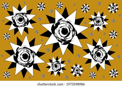 vector seamless floral pattern, illustration, background and wallpaper