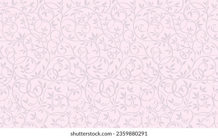 Vector Seamless Floral Pattern Illustration. Horizontally And Vertically Repeatable.