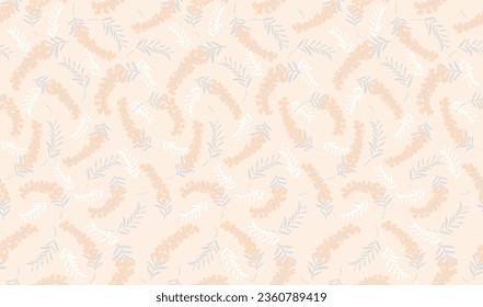 Vector Seamless Floral Pattern Illustration. Horizontally And Vertically Repeatable.