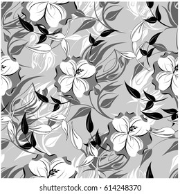vector seamless floral pattern illustration