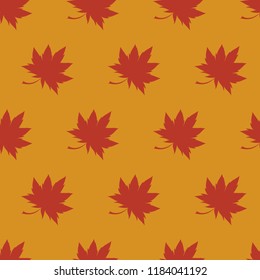 Vector seamless floral pattern with leafs