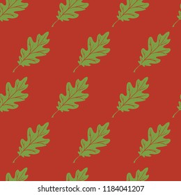 Vector seamless floral pattern with leafs