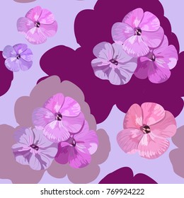 Vector seamless floral pattern. modern coloring.