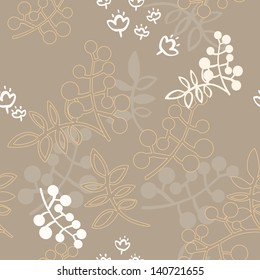 Vector seamless floral pattern in pastel colors