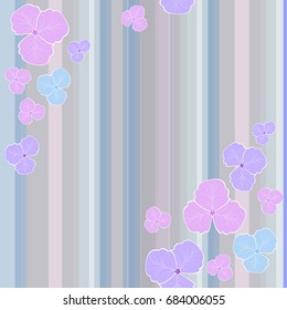 Vector seamless floral pattern in pastel colors, decorative flowers, 