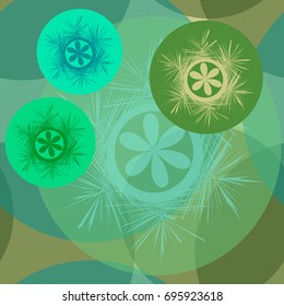 Vector seamless floral pattern in pastel colors