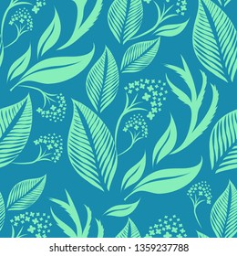 Vector seamless floral pattern from roses. Natural summer background.
