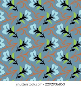 Vector Seamless Floral Pattern for Textile fabric, linen, chiffon, velvet, silk variety, blanket