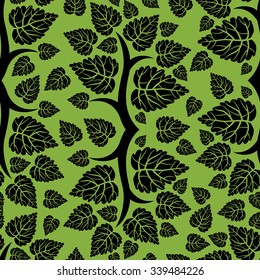 Vector seamless floral pattern with tree