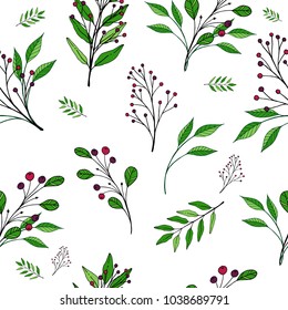 Vector seamless floral pattern. Floral wallpaper. Easter pattern. Seamless pattern for packaging paper, wrapper or card.  EPS 10