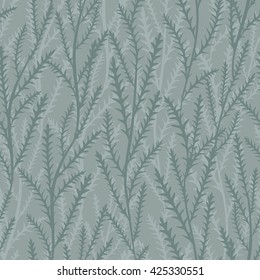 Vector seamless floral pointed leaves pattern