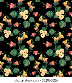 black floral print