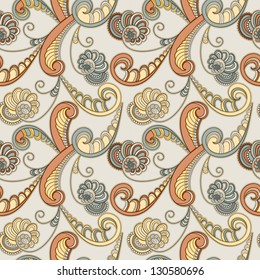 Vector seamless floral spring abstract pattern, fully editable eps 8 file