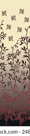 Vector seamless floral spring pattern. Seamless pattern with leaves can be used for saree and dupatta
