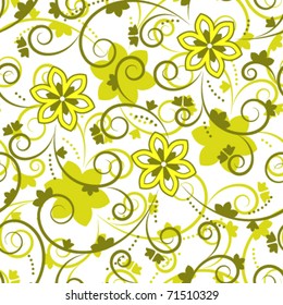 vector seamless floral texture